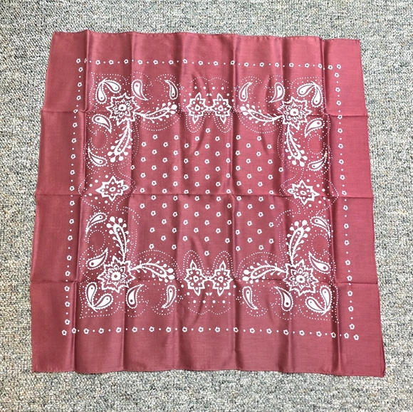 J. Crew Accessories - J. Crew x Wallace & Barnes Deep Rose Paisley Cotton Bandana